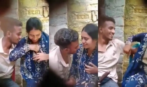Desi Lover OutDoor Romance and Boobs Sucking